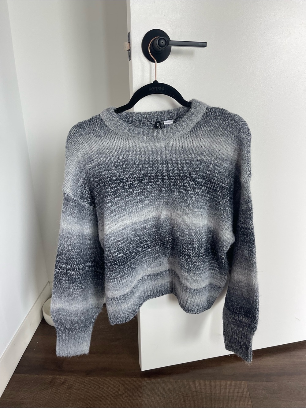 Gray Ombre Crewneck Sweater - H&M